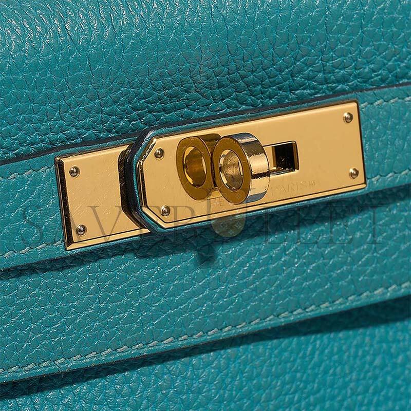 HERMÈS KELLY 28 TOGO BLEU PAON  (28*21*10cm)